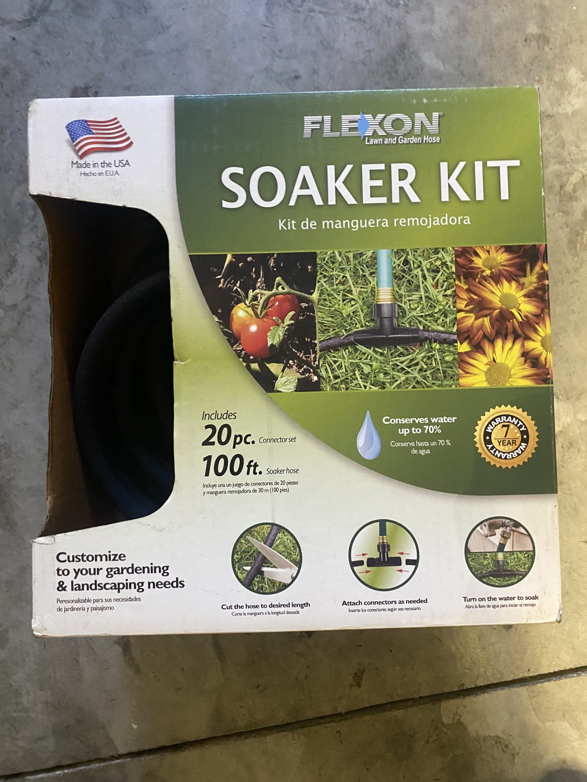 Flexon Soaker Hose Kit 100 ft