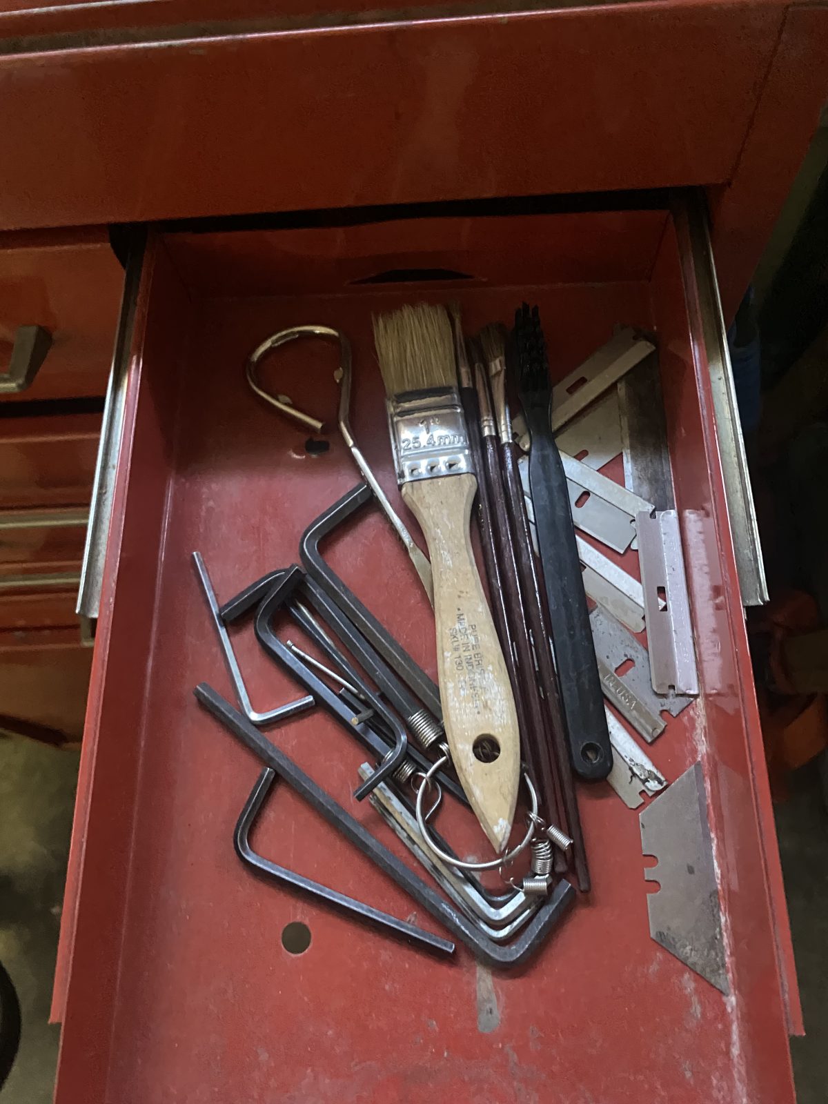 Hex Key & Utility Blade Drawer